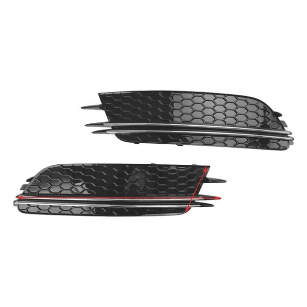 Forlygter Gitter, Passer til Audi A6 C7 2012-2015, Holdbar Plast,A