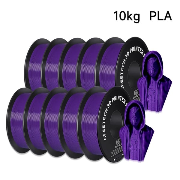 3D-tulostimen filamentti, PLA-materiaali, sotkeutumaton muotoilu, PURPPURA