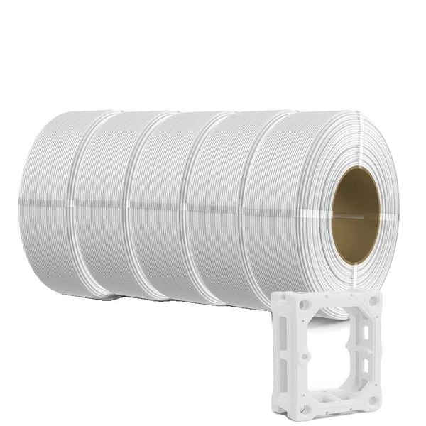 3D-printer filament, 1,75 mm diameter, ikke-giftig og biologisk nedbrydelig,PLA plus Hvid