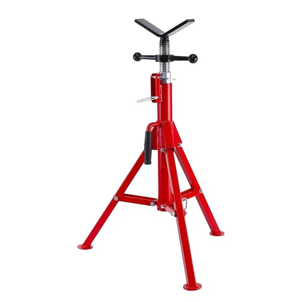 Rørjackstand, 2500 lbs belastningskapacitet, justerbar højde 24-52 tommer,Rød