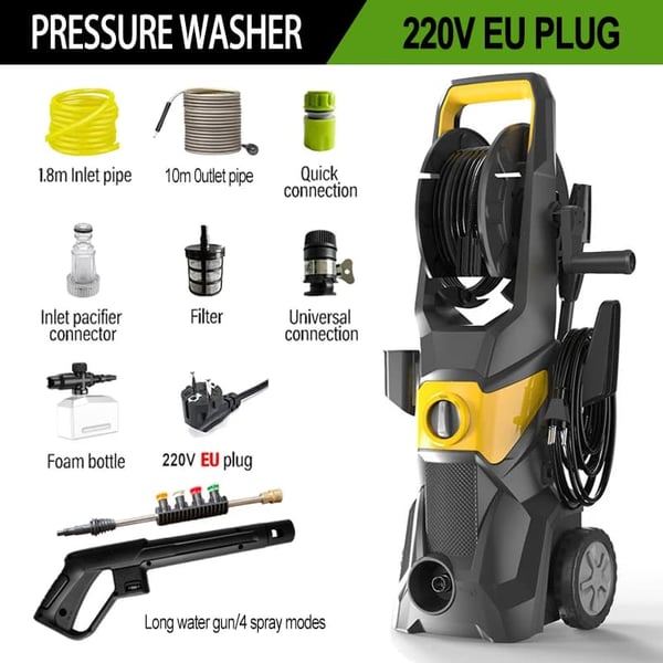 Elektrisk Højtryksrenser, 2600 PSI, 2.4 GPM,220V, 2600PSI