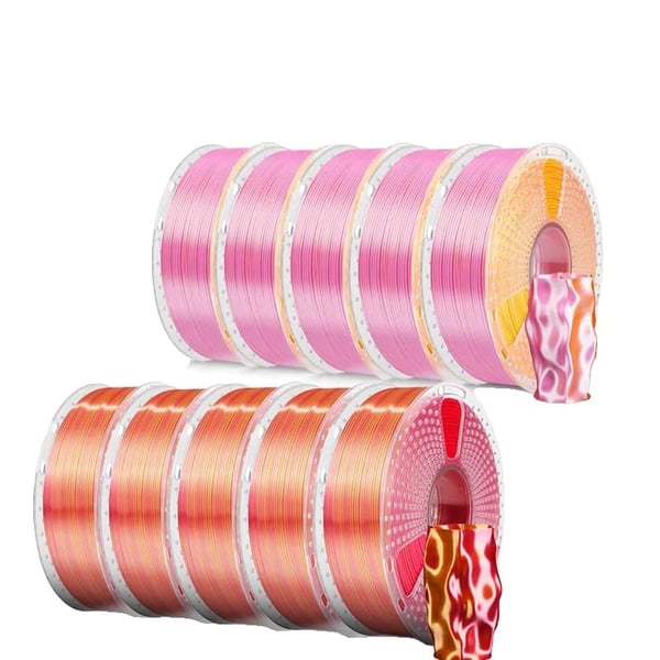3D-printer filament, silke PLA materiale, dobbelt farvevalg,PKGD RDGD