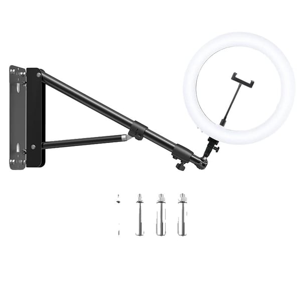Fotografi Lys med Justerbar Boom Arm, Bi-farvet 3200K-5600K, Dæmpbar Lysstyrke,lys med 175 cm