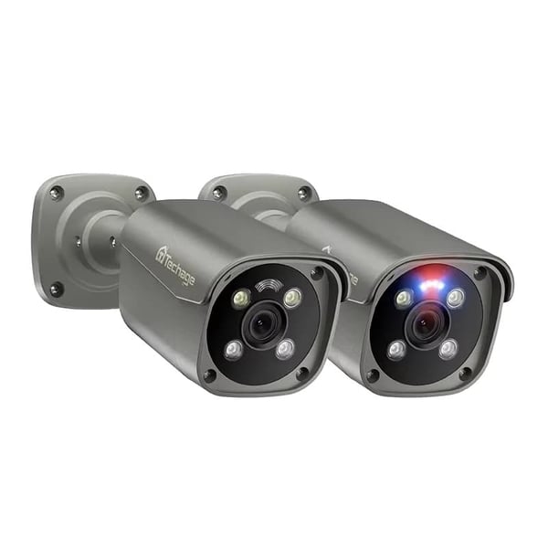 Sikkerhedskamera, 8MP opløsning, nattevisionsfunktion,2stk 8MP Kamera