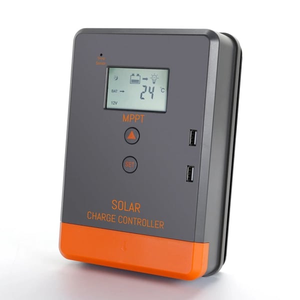 Solcelleladeregulator, MPPT-teknologi, LCD-skærm, MPPT 20A
