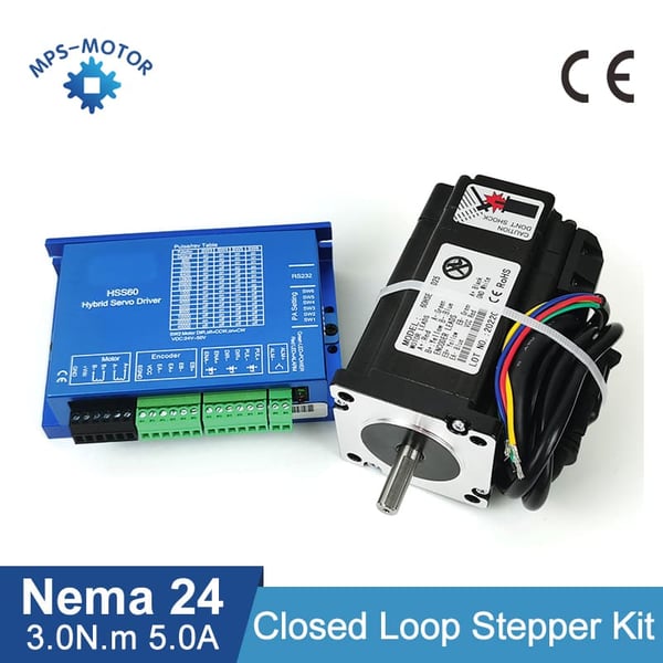 Stepper motor, lukket sløjfe, høj holdet moment,8mm