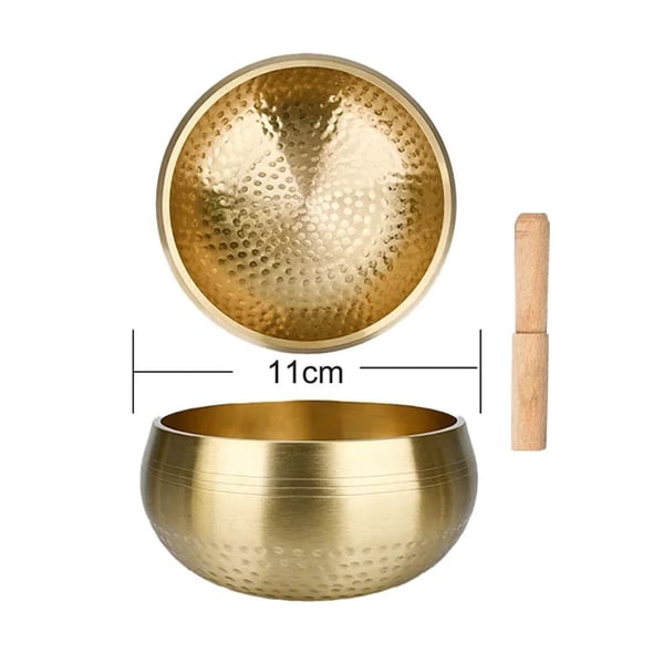 Syngeskål, Håndlavet Messing, Lydhealing,11cm