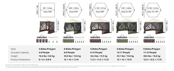 Gazebo Telt, Pop-Up Design, UV Beskyttelse,11.5x11.5ft brun