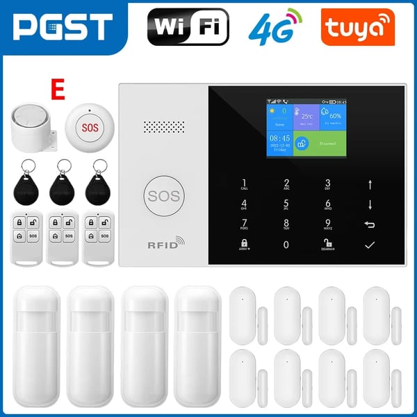 Turvatekijä, langaton yhteys, älykodin integrointi,4G WiFi -sarja E, EU-pistoke
