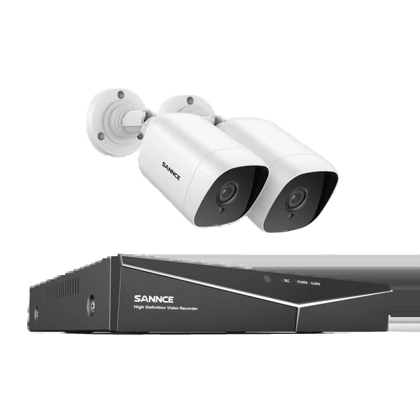 CCTV-system, 1080P opløsning, 4 kameraer inkluderet,4CH DVR 2 Kamera, 1T