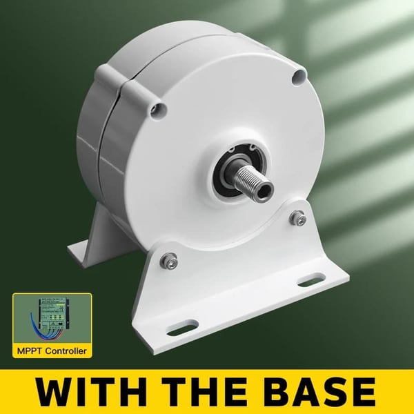 Vindmøllegenerator, 100W/200W output, permanent magnet design,Med Mppt-controller, 24V, 500W
