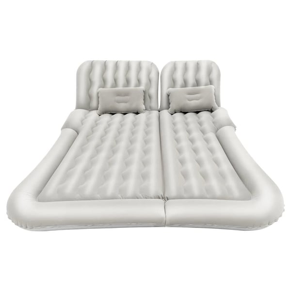 Oppustelig madras, ergonomisk design, høj belastningskapacitet,grå