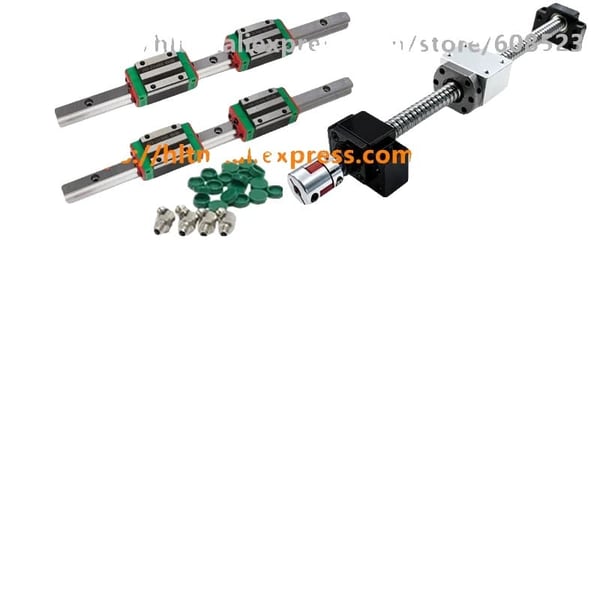 Lineær guide skinne og glidere, holdbar stål konstruktion, alsidig CNC kompatibilitet, SFU1605 HGH15CA,SFU1605 HGH15CA, 1400mm