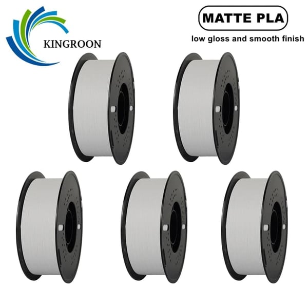 Matte PLA -filamentti, matta pinta, laaja yhteensopivuus,5KG Valkoinen