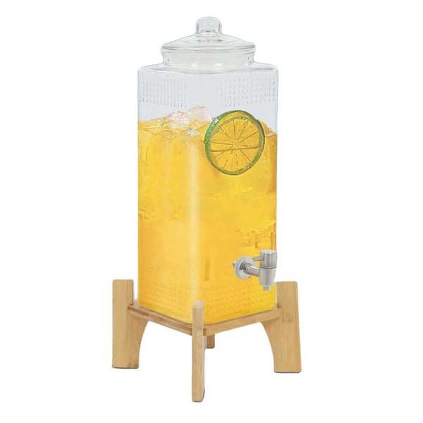 Drikkevaredispenser, 304 rustfrit stål, 10 kg kapacitet, 17,5 cm x 46 cm dimensioner, fritstående monterings type, nem montering