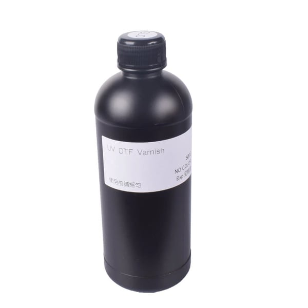 UV DTF -muste, yhteensopiva eri tulostuspäiden kanssa, 500 ml pulloa kohti,2X500ML Lakka