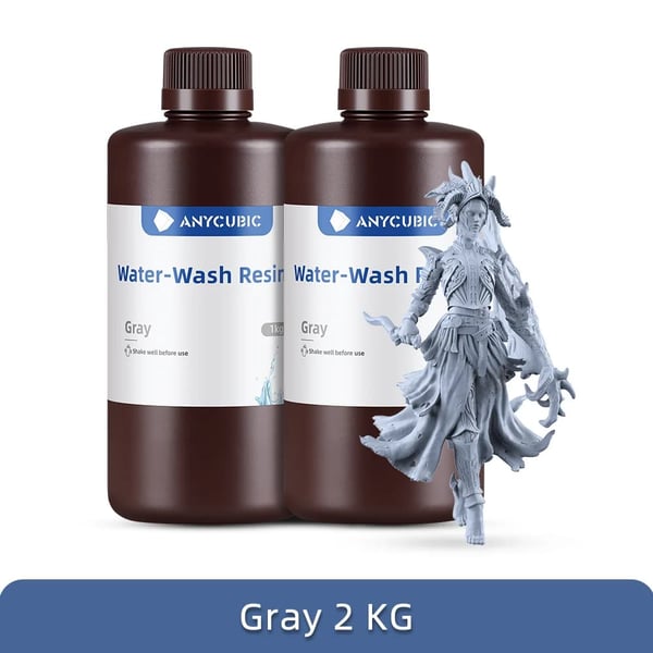 3D Printer Resin, Høj Præcision, Lav Lugt,Grå 2kg
