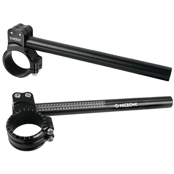 Clip-On Styret, 7075 T-6 Aluminium, CNC Bearbejdet Design,1 Par