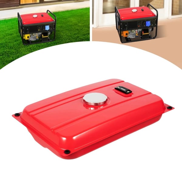 Brændstoftank, 5 gallons kapacitet, brugervenligt design,Rød
