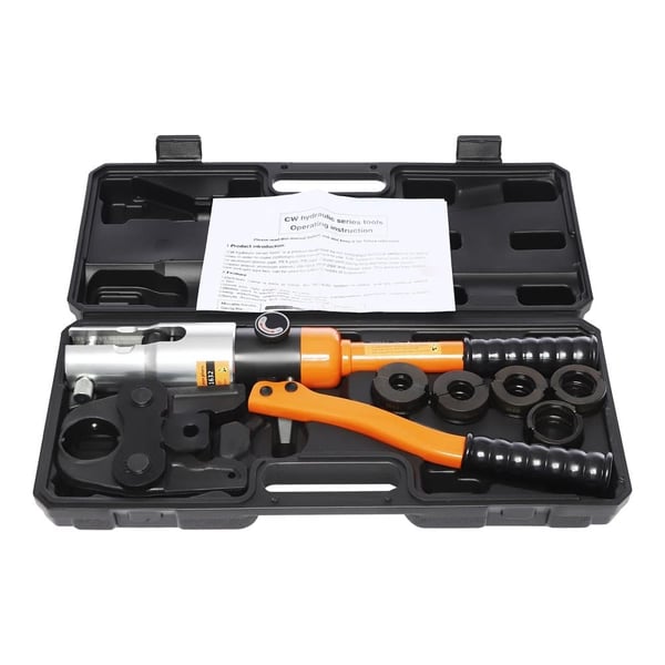 Hydrauliske Crimpetang, Høj Crimpestyrke, Ergonomisk Greb,ORANGE RØD