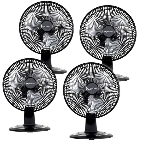 Desktop ventilator, 3 hastighedsindstillinger, 45W effekt, 180 graders svingning,4 stk 45W ++ Billig, EU