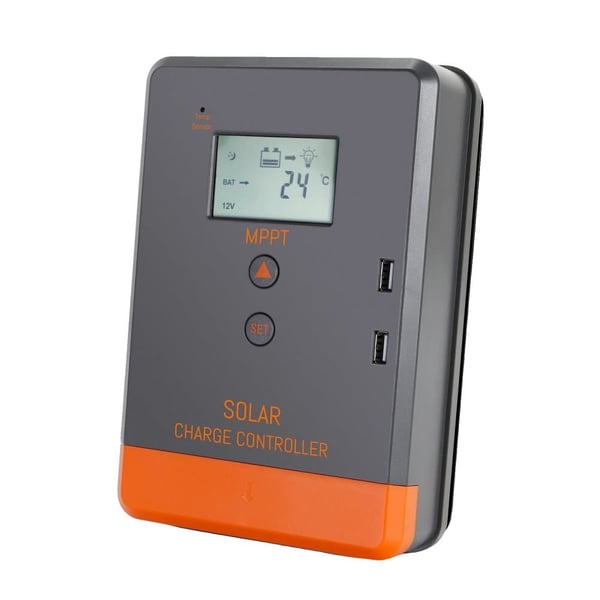 Solcelleladeregulator, MPPT-teknologi, LCD-skærm, MPPT 20A