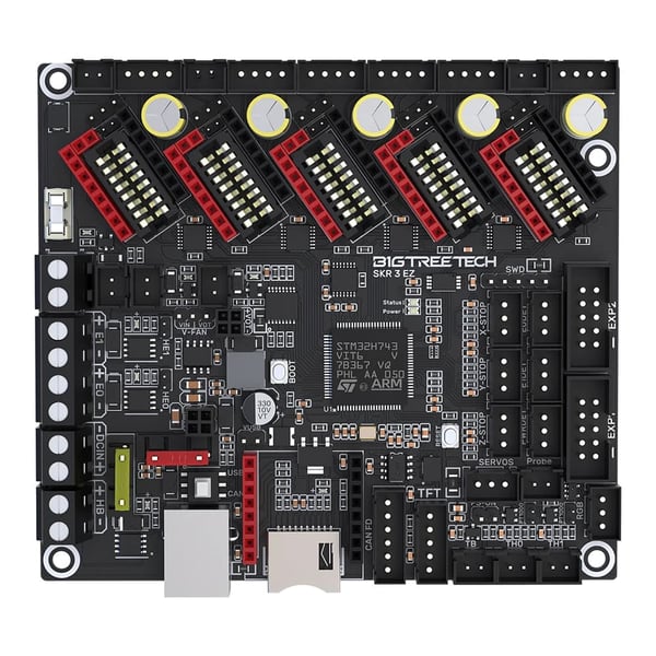 3D Printer Motherboard, 32Bit Processor, TMC2208 Opgradering, Kun Brættet