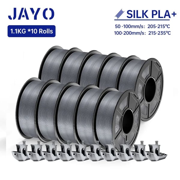 3D Filament, 1,75 MM,SILK PLA Harmaa