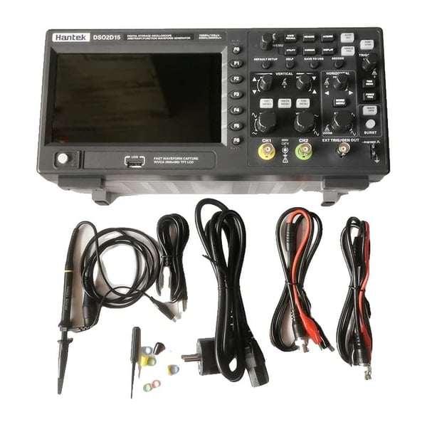Digitalt oscilloskop, 2 kanaler, 150 MHz båndbredde,DSO2D15