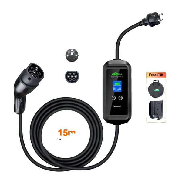 EV-lader, 3,6 kW effektudgang, Wi-Fi smart APP kontrol,APP 3.6KW 15m