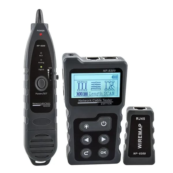 Netværkskabeltester, LCD-skærm, Wiremap-tester, NF-8209