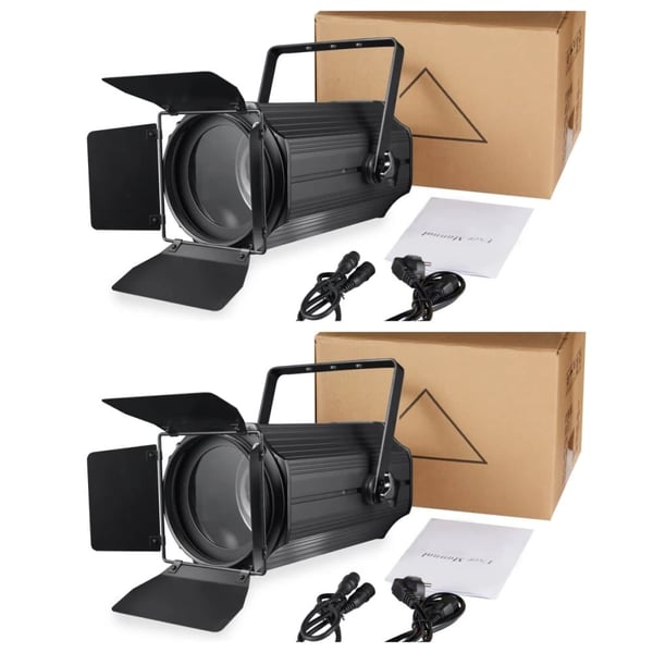 Scenebelysningseffekt, DMX-kontrol, justerbar zoomvinkel,EU Stik, 2PCS Lys