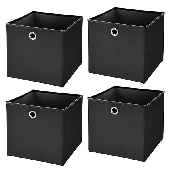 Foldbar Opbevaringsboks, Miljøvenligt Materiale, Pladsbesparende Design,sort