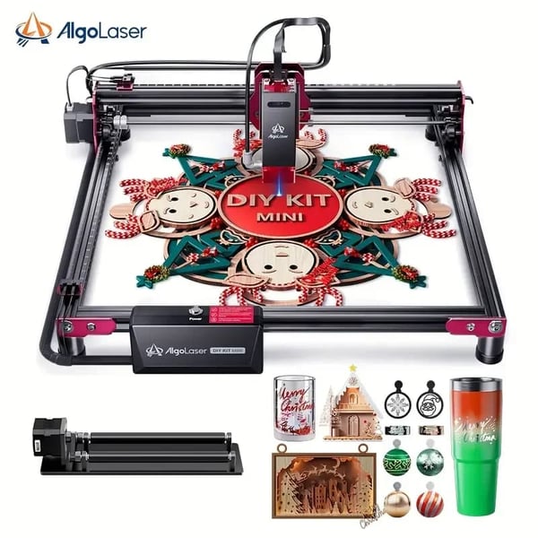 AlgoLaser DIY Kit Mini 5W, Hurtig gravering hastighed, Brugervenlig opsætning,DIY Kit Mini 5W 3