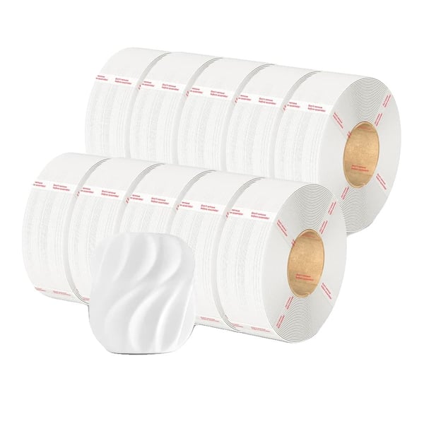 PLA Filament, 10kg Spoleløs, Kompatibel med FDM 3D-printere,10KG Hvid