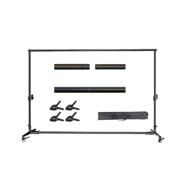 Baggrundsstativ, Robust Konstruktion, Nem Mobilitet,2x3M