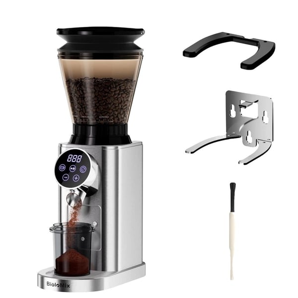 Elektrisk konisk burr kaffekværn, 48 justerbare kværnindstillinger, rustfrit stål hus,EU, 220V, CG210
