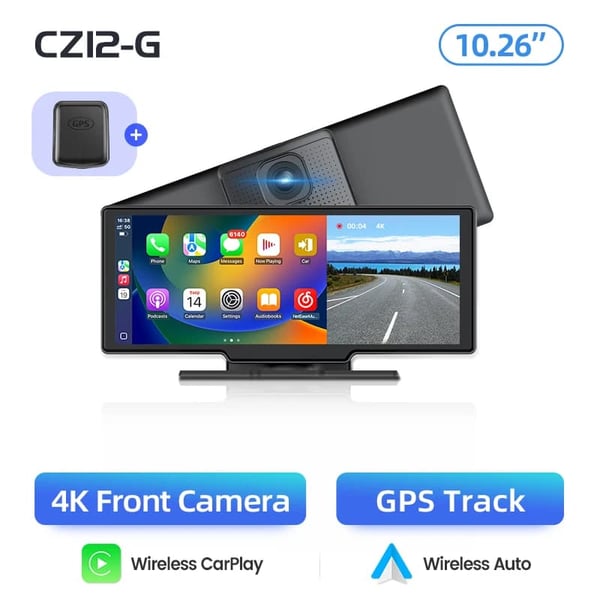 Bil DVR, 4K Opløsning, Dobbelt Linse,CZ12-GPS, NE TF-kort