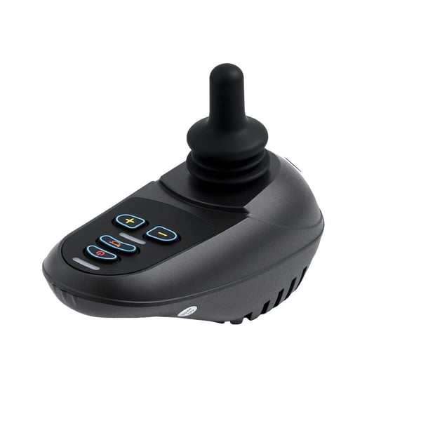 Elektrisk kørestolscontroller, 5 hastighedsindstillinger, vandtæt design,sort