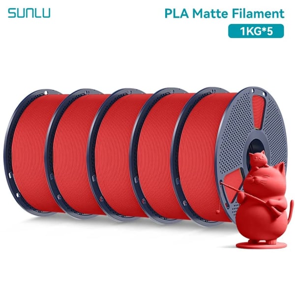 3D-printer filament, PLA-material, lav krympning,Rød