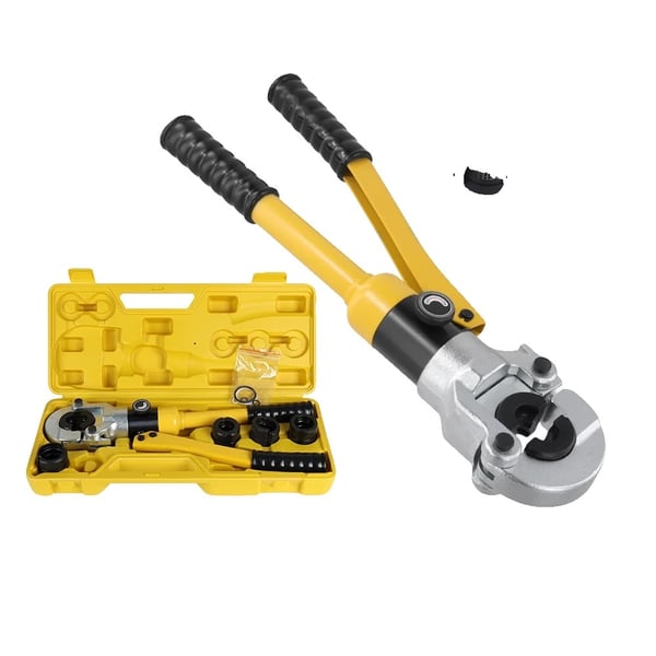 Hydraulisk Crimpværktøj, 16-32mm² Crimpområde, Stålmateriale, To-hastigheds Olieindtag, 360-Graders Rotationshoved, Sikkerhedsventil Funktion