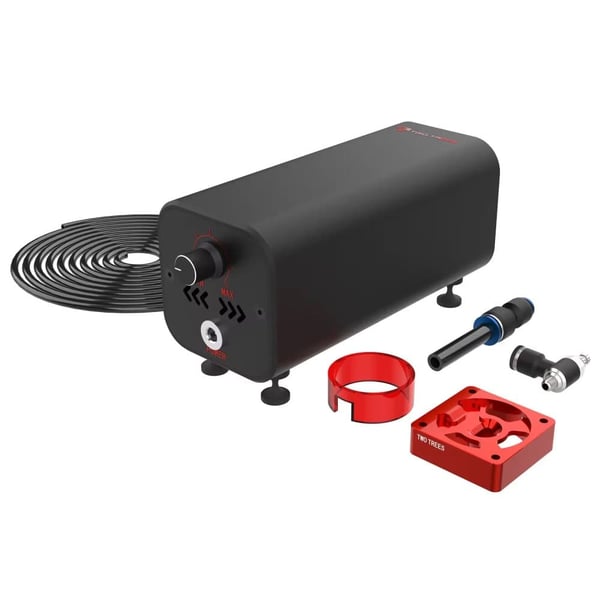 Luftpump, Justerbart Luftflöde, Kompatibel med Lasergravyrmaskiner, EU, Standard
