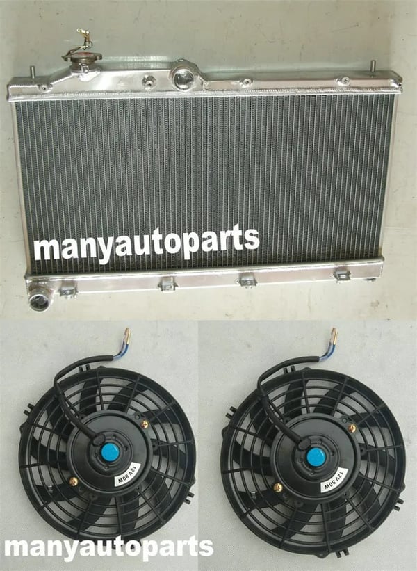 Radiator, Aluminiumkonstruktion, Forbedret Køleydelse,radiator med blæsere