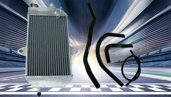 Yamaha Banshee 350 Aluminium Radiator, Holdbar Konstruktion, Forbedret Køleeffektivitet,sort