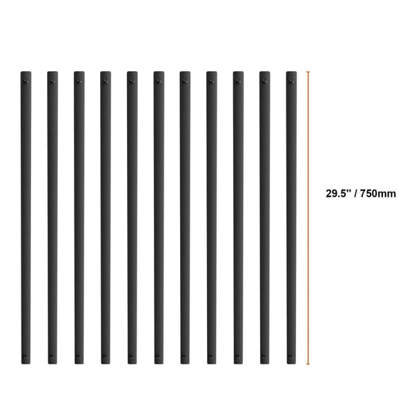 Metaltrappe Balustre, 32,28 tommer og 29,5 tommer længde muligheder, holdbar aluminiumlegering,29,5 tommer