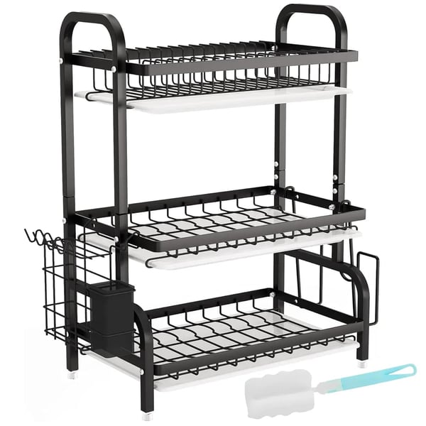 Opvaskestativ, tungt jern, multi-niveau design,3tier