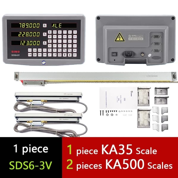 Digitaalinen näyttö, 3-akselinen DRO, yhteensopiva CNC-koneiden kanssa,DRO-KA35 KA500 KA500