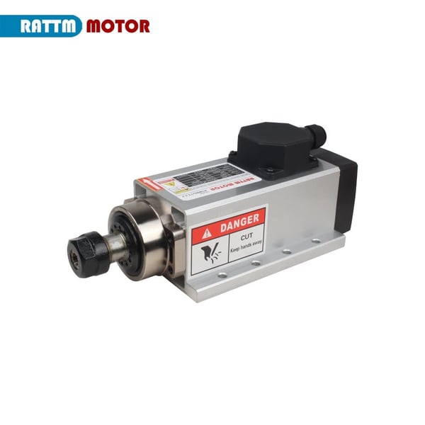 2.2KW ER20 Højhastigheds Spindelmotor, Luftkølet, Præcisionskonisk Bore,Bare spindel, 220V