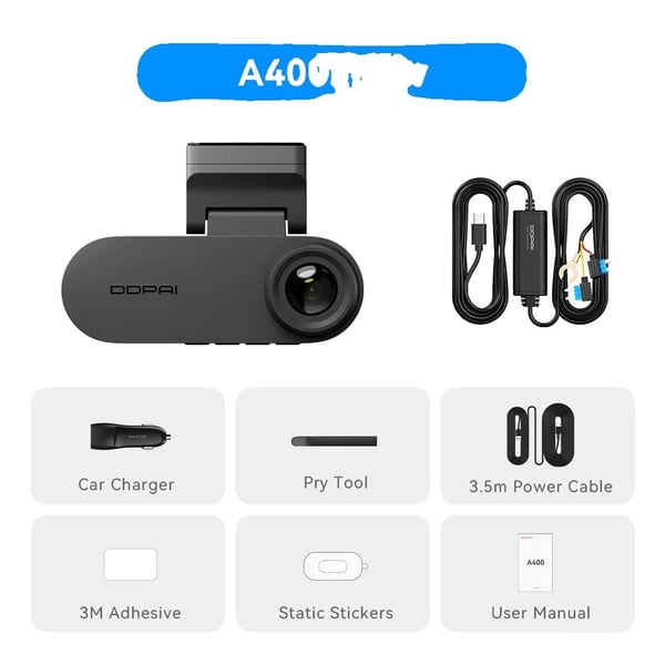 Dash Cam, 4K Ultra HD Optagelse, Smart Køreassistance, A400,A400 n Hw-a, 64G SD Card