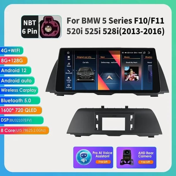 Android Autoradio, Multimediasystem, Carplay Integration, 8G 128G NBT AHD2 AI